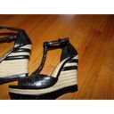 Gianni Bini  black leather high wedge t strap sandals 7M Unworn condition Photo 3