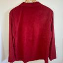 Dress Barn red suede button up long sleeve Photo 4