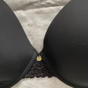 Natori Bra Black Body Double with Lace Full Fit, size 34DD Photo 6