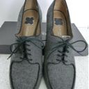 Liz Claiborne  NY Sabrina Gunmetal Gray Flannel Tie Pumps Size 9.5M Photo 1