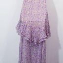 ASTR  the Label Lilac Multi Color Floral High Low Ruffle Dress Cold Dress Photo 16