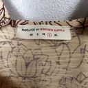 Natural Known Supply Romper Size L‎ Tan Lotus Flower Organic Cotton Shortalls Size L Photo 5