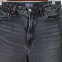 Abercrombie & Fitch  Womens 8 Simone High Rise Slim Jeans Black Grunge Distressed Photo 3