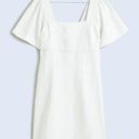 Madewell  Alexi Minidress Women's Size 6 White Linen Blend Flutter Sleeve NWT Photo 14