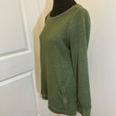 Cyrus  Green Sweatshirt Zippered Pockets Long Length Tunic Photo 1