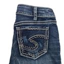 Silver Jeans Suki Mid Rise Straight Leg Denim Jean 30x32 Medium Wash Whiskering Photo 8