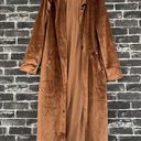 12th Tribe Brown Velvet Long Coat Photo 4