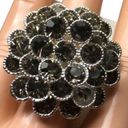 Style & Co Brand New . Pave Flower Stretch Adjustable Ring. Women's Fashion Photo 0