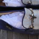 Vintage Blue  Silver Loafers Photo 7