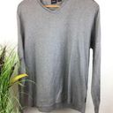 Hugo Boss Hugo Bosss Gray V Neck Long Sleeve Tee T Shirt XL Photo 3