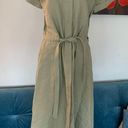 Rag and Bone New  Luna Olive Green 100% Linen Runway Dress Size S Small See Desc. Photo 0