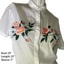 Rails Gretta Embroidered Floral Button Down T Shirt Photo 3