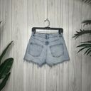 ZARA  High Rise Distressed Ripped Denim Shorts size 4 Photo 2