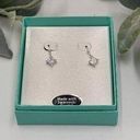 Swavorski Swarovski Pierced Square Cut Rhinestone Drop Earrings NIB Photo 0