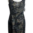 Anna Sui NWT  metallic camo print dress Sz 6 silver black bronze Photo 0