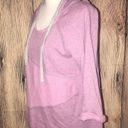 Andrew Marc MARC NEW YORK  PERFORMANCE SMALL SCOOP NECK PURPLE HOODIE Photo 4