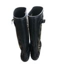 Hunter Tall Glossy Shiny Black  Boots Women’s Sz 10 Side Buckle Knee High Photo 4