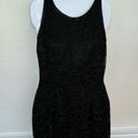 Oleg Cassini BLACKTIE by  Black Beaded sleeveless racer back dress SZ 4 GORGEOUS! Photo 5