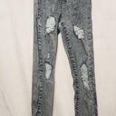 Pretty Little Thing  Vintage Wash Disco Ripped Hi-Rise Skinny Jeans Size 2 NEW Photo 2