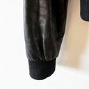 Knoles & Carter London Vintage Bomber Jacket Black Italian Lambskin Leather M/L Size L Photo 3