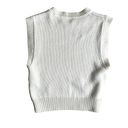 Aritiza Wilfred Cream Sleeveless Sweater Vest Size Small Knit Business Casual Photo 4