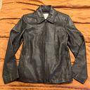 Nine West Black Leather Jacket Photo 1