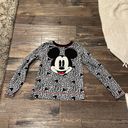 Disney EUC  Grey Mickey Mouse Cheetah Print Fleece Pj Set Juniors Size XS Photo 4