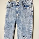 Free People  | Great Heights Acid Wash Frayed High Rise Skinny Jeans Size 27 Photo 8