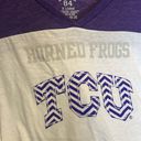 Blue 84 NWT TCU Horned Frogs XL 3/4 sleeve tee Photo 5