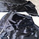 Black Silk Pajama Set Size M Photo 3