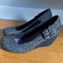 blowfish  Grey Black Tweed Wedges with Buckles Photo 0