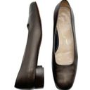 Salvatore Ferragamo  Shoes Bronze Italian Leather Square Toe Flats Women’s Size 9 Photo 1