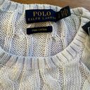 Polo NWT  Ralph Lauren Pima Cotton Sweater White Tye Dyed Photo 2