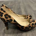 Marc Fisher  | Pre-Loved Animal Print Round Toe Heels Size 7 Photo 0