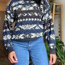 Vintage Grandpa Sweater Blue Size M Photo 3