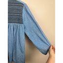 Zadig & Voltaire  Taffy Smocked Cotton Chambray Tunic - size Large￼ Photo 8