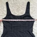 Madewell Dress Wool-Blend Mini Sleeveless in Pinstripe Almost Black 6 NWT New Photo 11