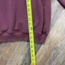 Aerie  Oversized Pullover Crewneck Sweatshirt Womens XS Maroon Photo 5