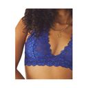 Free People 💕💕 Galloon Lace Halter Bra Blue Flame Small S NWT Photo 11