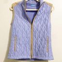 J. McLaughlin  blue quilted vest size small Photo 0