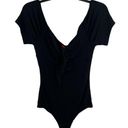 n:philanthropy  Black Tie Front Knit Bodysuit Size Small New Photo 0