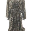 Nine West  Leopard Sleep Dress And Robe Set Womens Xlarge Lingerie Photo 0