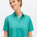 Fabletics NWT  Short Sleeve Boxy Polo Size Medium Dark Teal Photo 0