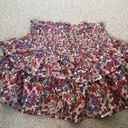 Floral Ruffled Mini Skirt Multi Photo 1