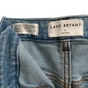 Lane Bryant  midrise boyfriend cropped distressed patchwork denim jeans 22 Photo 6