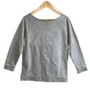 Stranger Things  Off The Shoulder Gray Sweatshirt Top Medium Photo 2