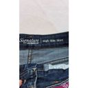 Levi’s Levi's Womens Raw Edge Straight Denim Jean Mini Skirt Blue Medium Wash Size 8 Photo 4