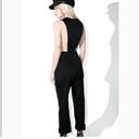 Wildfox  Nikia Jumpsuit Jumper Romper Crop Cropped One Piece Flare Black Small Photo 3