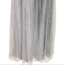 Donna Morgan  Crisscross High-Neck Bridesmaid Dress Prom Dress Gray Size US 4 Photo 4