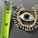 Anthropologie 18K Gold Positive Energy Evil Eye Oddity Brooch Photo 4